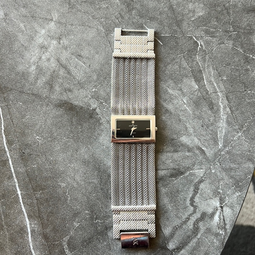 Ann Klein cuff watch with diamond